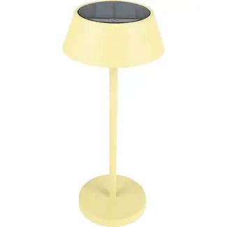 Benson Tafellamp solar beige metaal 3 W met 120 lumen, 800 mAh accu en drie instelbare lichtstanden