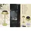 Benson Tafellamp solar beige metaal 3 W met 120 lumen, 800 mAh accu en drie instelbare lichtstanden