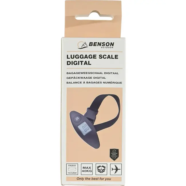 Benson Digitale bagageweegschaal 40 kg met lcd-scherm en tarrafunctie
