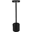 Benson Tafellamp dimbaar en oplaadbaar zwart metaal 8 x 34 cm voor tafel