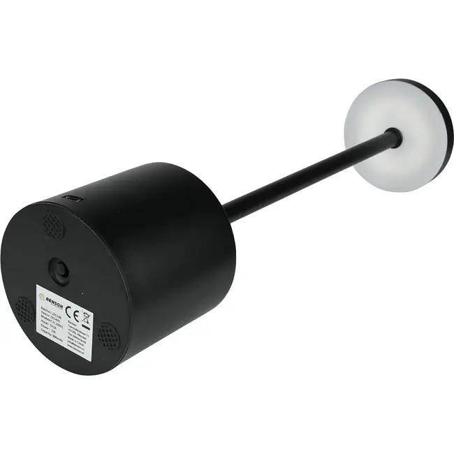 Benson Tafellamp dimbaar en oplaadbaar zwart metaal 8 x 34 cm voor tafel