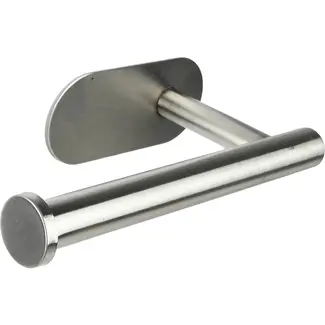 Benson Wc-rolhouder zilver zelfklevend van RVS 16,5 x 8 cm zonder boren