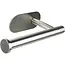 Benson Wc-rolhouder zilver zelfklevend van RVS 16,5 x 8 cm zonder boren