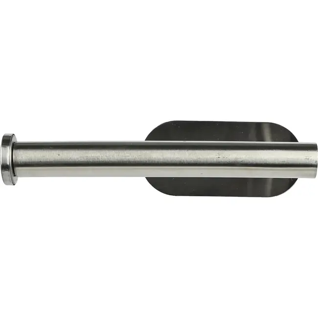 Benson Wc-rolhouder zilver zelfklevend van RVS 16,5 x 8 cm zonder boren