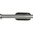 Benson Wc-rolhouder zilver zelfklevend van RVS 16,5 x 8 cm zonder boren