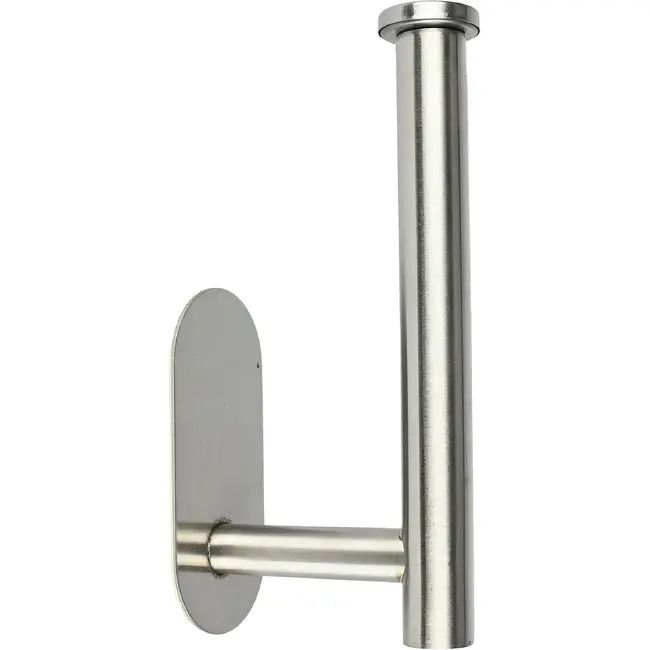 Benson Wc-rolhouder zilver zelfklevend van RVS 16,5 x 8 cm zonder boren