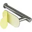Benson Wc-rolhouder zilver zelfklevend van RVS 16,5 x 8 cm zonder boren