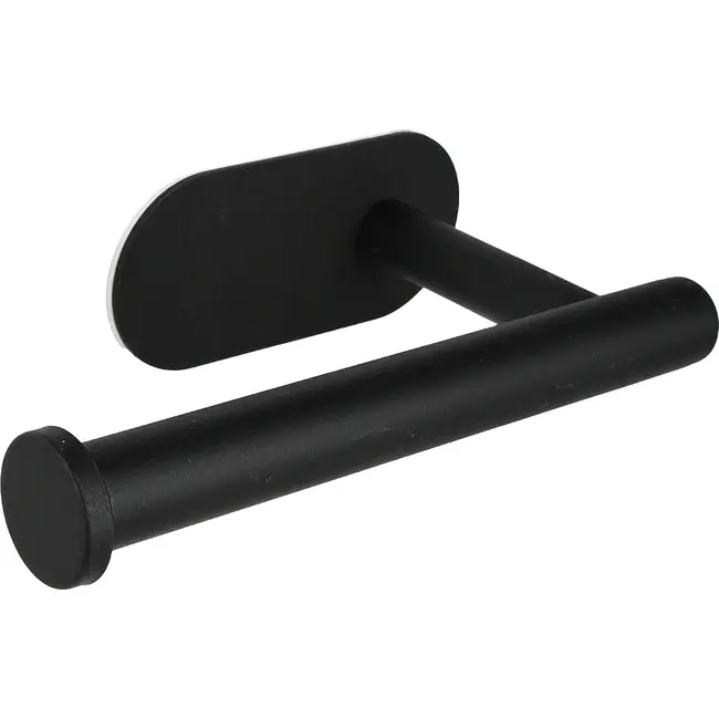 Benson Wc-rolhouder zwart zelfklevend van gecoat RVS 16,5 x 8 cm