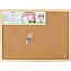 Benson Prikbord 30 x 40 cm van kurk met houten frame voor notities