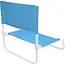 Benson Inklapbare strandstoel blauw met wit frame voor buitengebruik