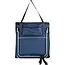 Benson Opvouwbare strandmat met verstelbare rugleuning blauw-wit