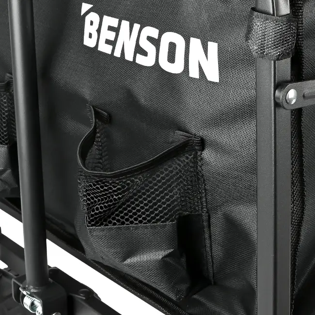 Benson Opvouwbare bolderkar 90 liter met brede 7 inch wielen 100 kg max