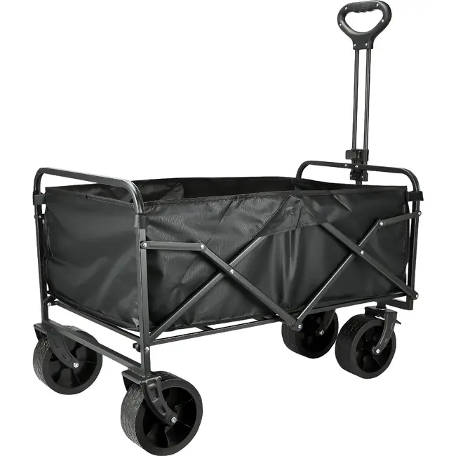 Benson Opvouwbare bolderkar 90 liter met brede 7 inch wielen 100 kg max