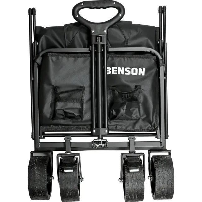 Benson Opvouwbare bolderkar 90 liter met brede 7 inch wielen 100 kg max