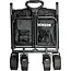 Benson Opvouwbare bolderkar 90 liter met brede 7 inch wielen 100 kg max
