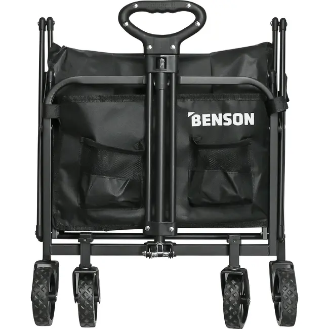 Benson Opvouwbare bolderkar 60 liter met brede 5 inch wielen 90 kg max