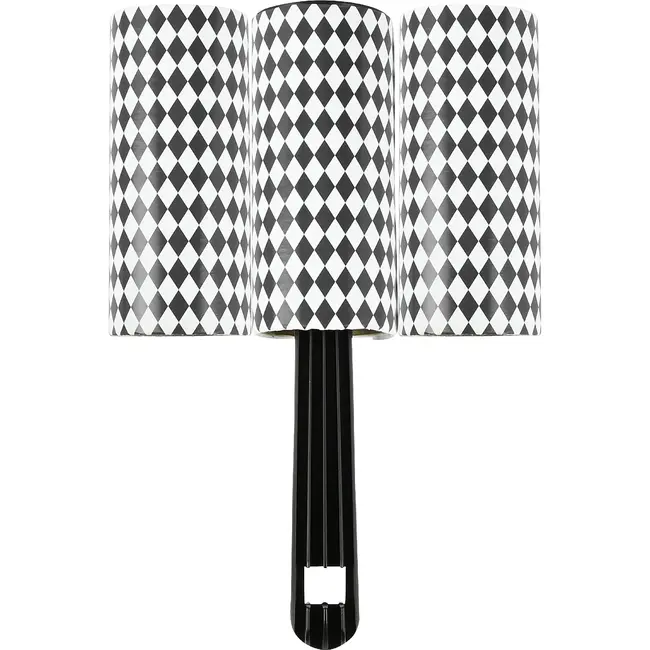 Benson Kledingroller set 3-delig met 110 kleefvellen zwart-wit