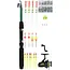 Benson Vishengelset 114-delig met telescopische hengel, molen en accessoires voor jonge beginners