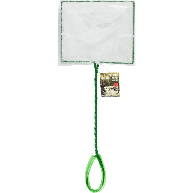 Benson Aquarium visnetje groen 17 cm - compact en handzaam schepnet