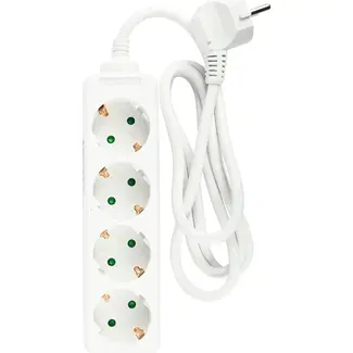 Benson Stekkerdoos 4-voudig met randaarde, 1,5 m kabel en 3680 W