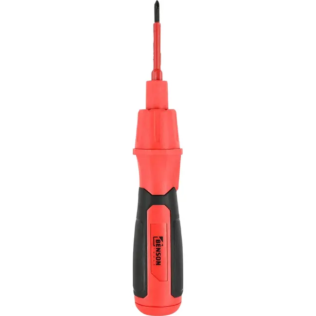 Benson Mini accuschroevendraaier met 6 bits, USB-C aansluiting en opbergkoffer voor klussen