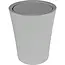 Benson Compacte grijze prullenbak met swingdeksel Ø 11-15 x 18,5 cm