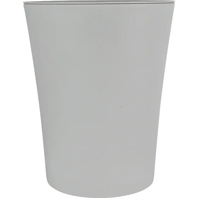 Benson Compacte grijze prullenbak met swingdeksel Ø 11-15 x 18,5 cm