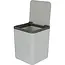 Benson Grijze prullenbak 12,5 x 12,5 x 15,5 cm voor klein afval