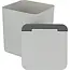Benson Grijze prullenbak 12,5 x 12,5 x 15,5 cm voor klein afval