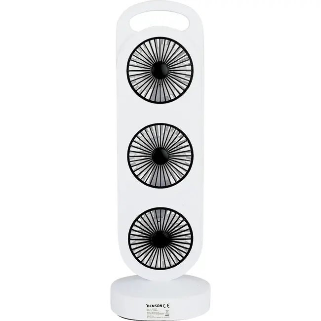 Benson Oplaadbare staande ventilator USB 36,5 cm met 3 standen