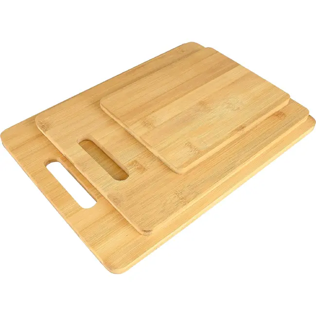 Benson Snijplank set bamboe 3-delig met 3 maten en dikte van 8 mm