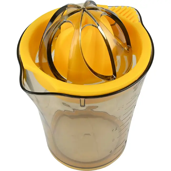 Benson Citruspers kunststof met opvangbak 200 ml en vruchtvleeszeef