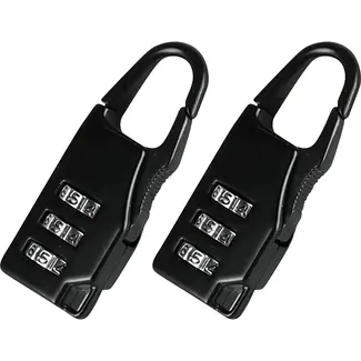 Benson Koffercijferslot zwart 5,5 x 2 cm - 2 stuks zonder sleutel