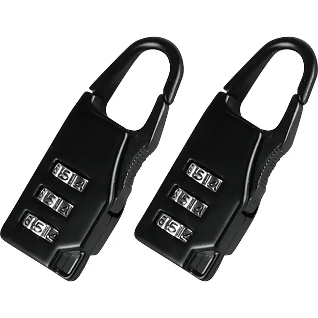 Benson Koffercijferslot zwart 5,5 x 2 cm - 2 stuks zonder sleutel
