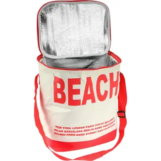 Benson Koeltas 20 liter rood met schouderriem en aluminium isolatie