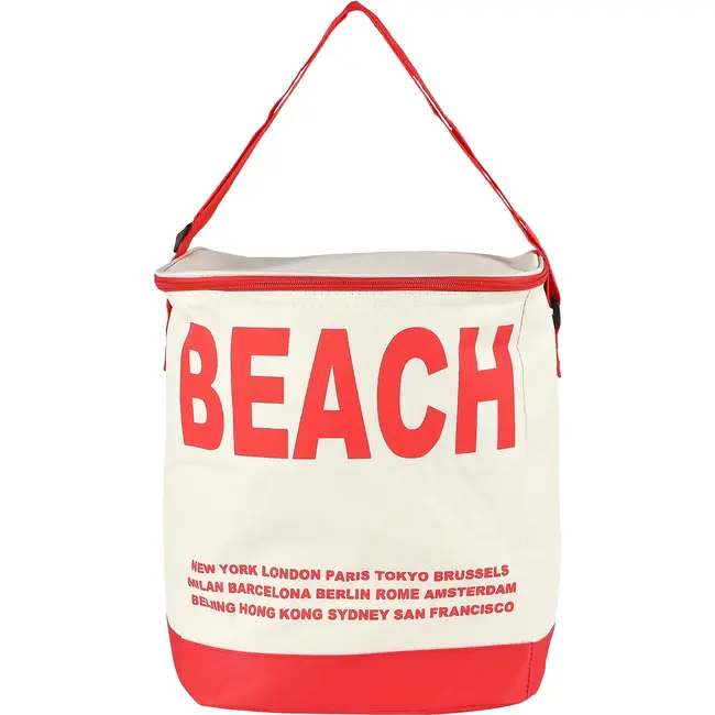 Benson Koeltas 20 liter rood met schouderriem en aluminium isolatie