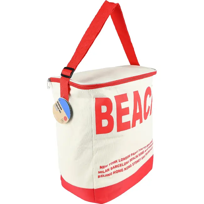 Benson Koeltas 20 liter rood met schouderriem en aluminium isolatie