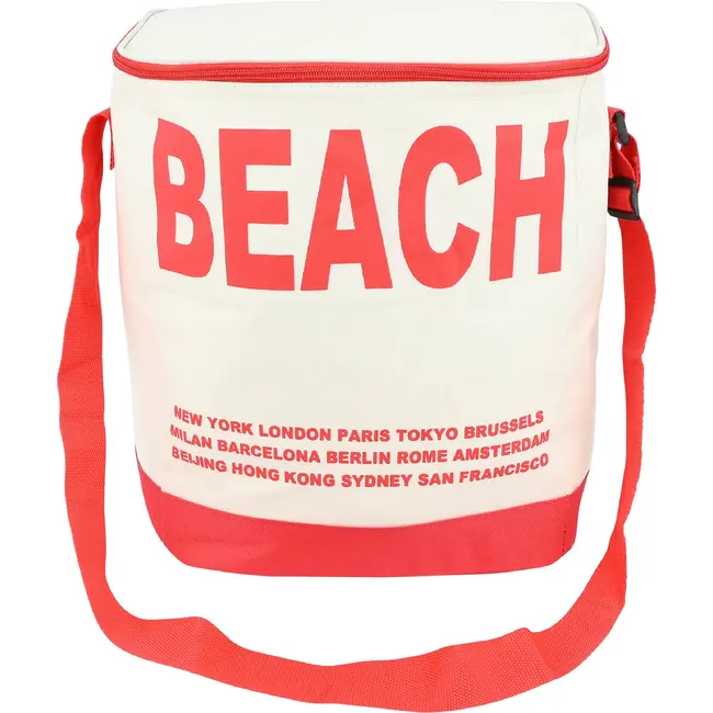Benson Koeltas 20 liter rood met schouderriem en aluminium isolatie