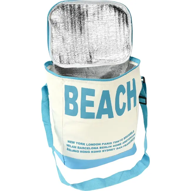 Benson Koeltas 20 liter blauw met schouderriem en aluminium isolatie