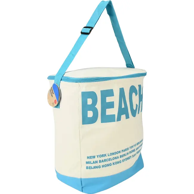 Benson Koeltas 20 liter blauw met schouderriem en aluminium isolatie
