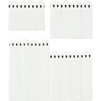 Benson Ophangstrips set 16-delig met 4 maten en draagkracht tot 9 kg