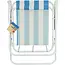 Benson Campingstoel 60,3 x 51,3 x 75 cm blauw-wit en opvouwbaar