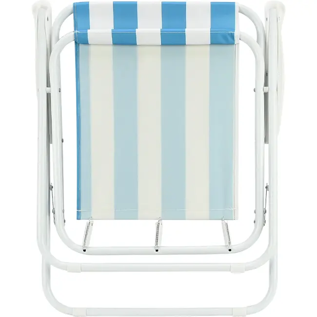 Benson Campingstoel 60,3 x 51,3 x 75 cm blauw-wit en opvouwbaar