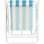 Benson Campingstoel 60,3 x 51,3 x 75 cm blauw-wit en opvouwbaar
