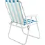 Benson Campingstoel 60,3 x 51,3 x 75 cm blauw-wit en opvouwbaar
