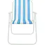 Benson Campingstoel 60,3 x 51,3 x 75 cm blauw-wit en opvouwbaar
