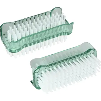 Benson Nagelborstel dubbel 2 stuks met nylon borstels aan twee zijden