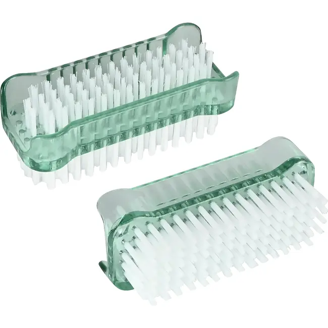 Benson Nagelborstel dubbel 2 stuks met nylon borstels aan twee zijden