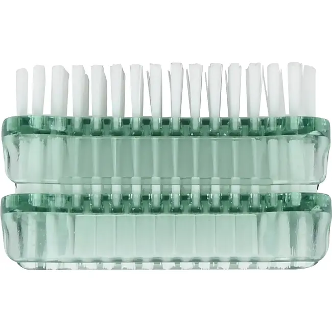 Benson Nagelborstel dubbel 2 stuks met nylon borstels aan twee zijden
