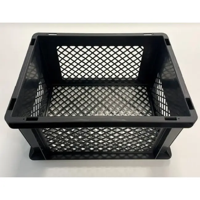 Benson Fietskrat 40 x 30 x 22 cm donkergrijs van kunststof, 26 liter